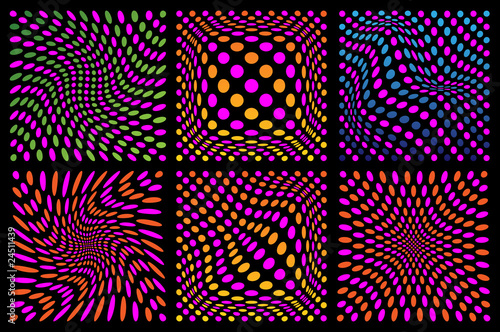 Grids of Dots Vector Ilustration