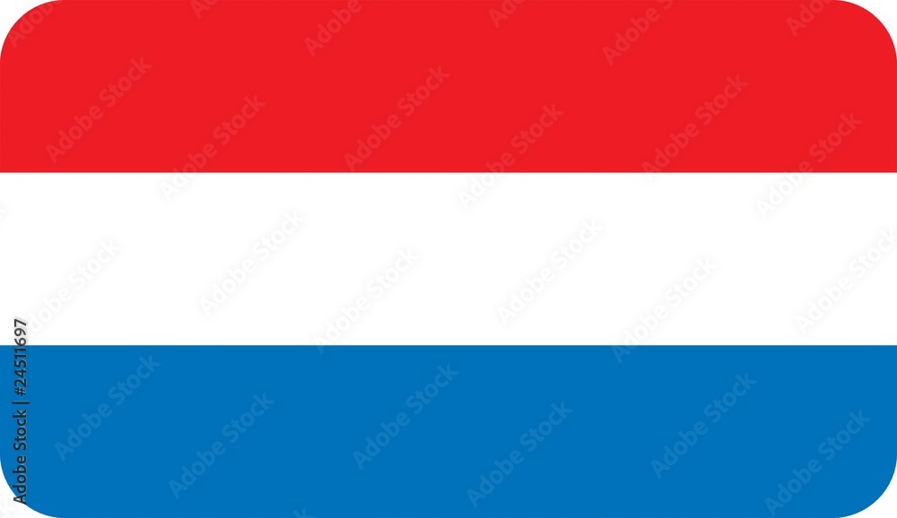 Drapeau du Luxembourg aux coins arrondis Drapeau du Luxembourg aux coins arrondis