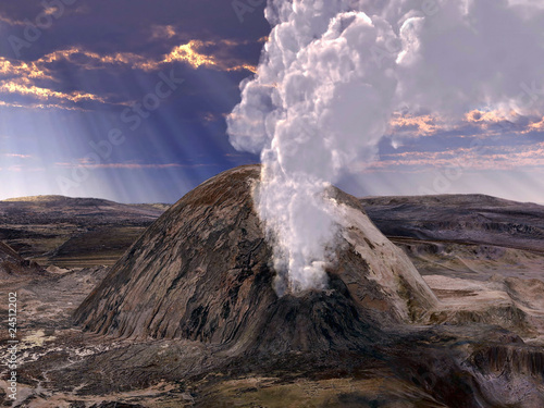 Fototapeta Volcano eruption