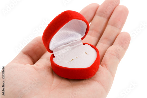 Red Heart Shaped Jewel Box