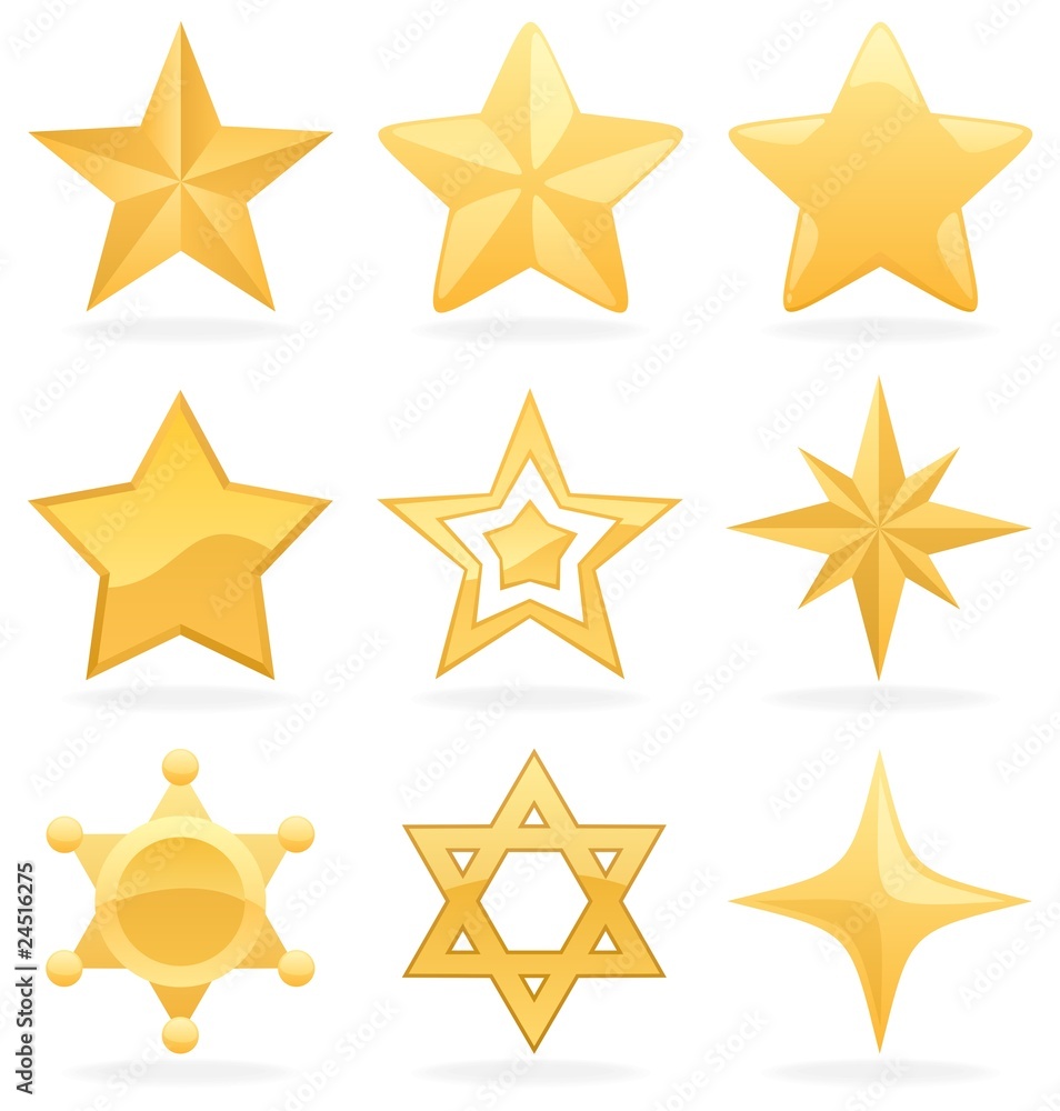 Golden Star Icons Golden Star Icons