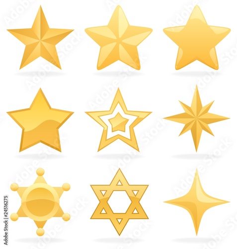 Golden Star Icons