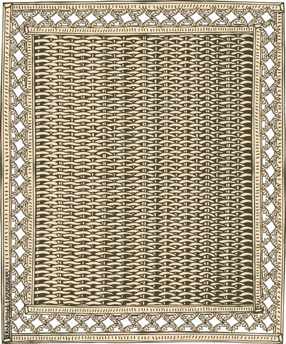 Wicker texture with frame