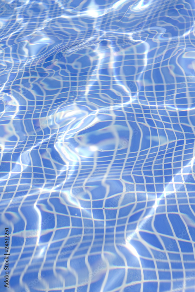 Waves on a surface of water in pool Waves on a surface of water in pool