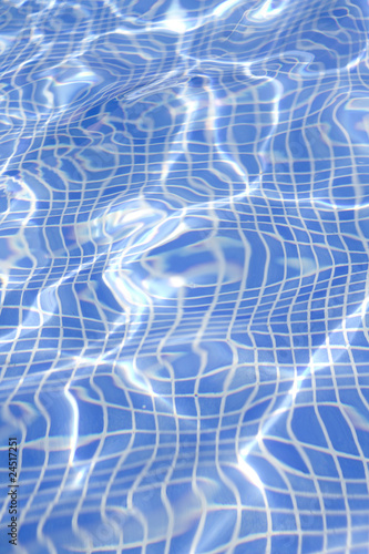 Waves on a surface of water in pool