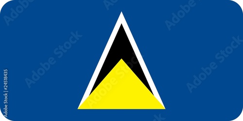 Fotografie Drapeau de Sainte Lucie aux coins arrondis