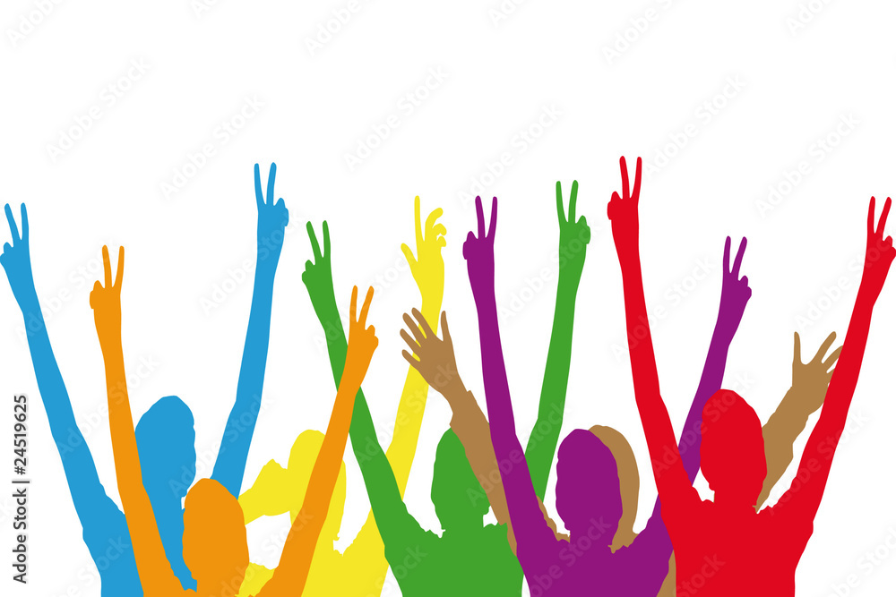 Fototapeta premium gente colores