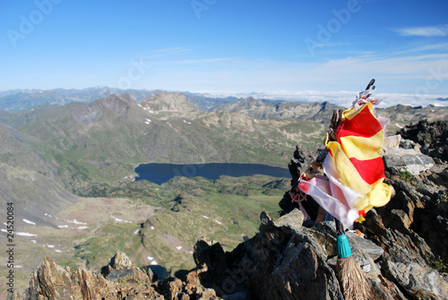 Le drapeau catalan au Carlit photo