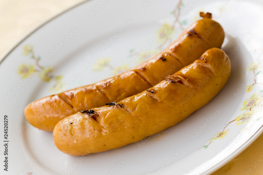 Bratwurst , gegrillt Bratwurst , gegrillt