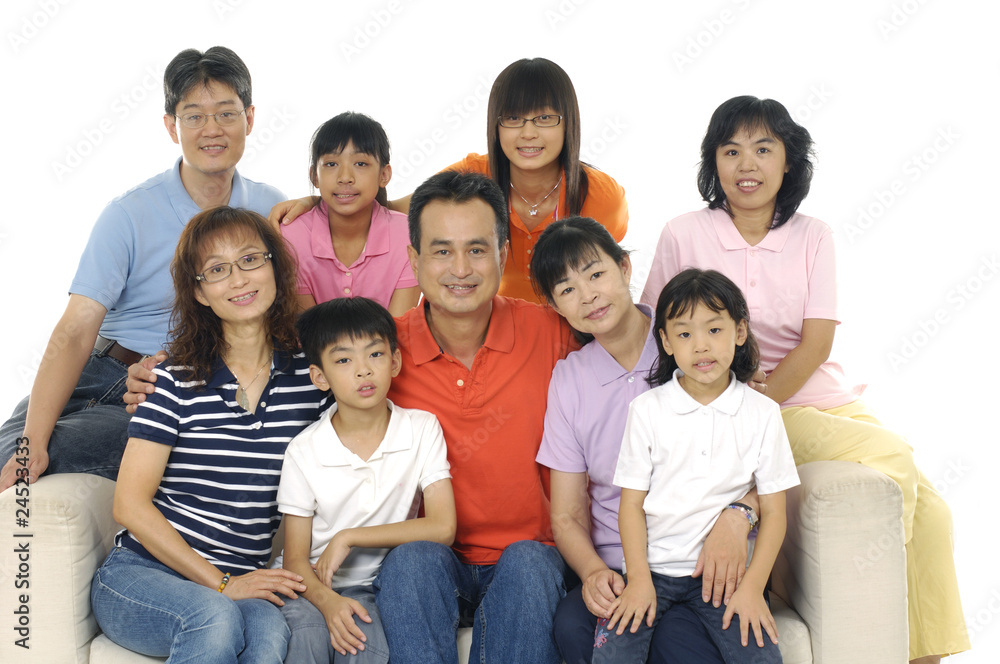 Family sitting in living room Family sitting in living room