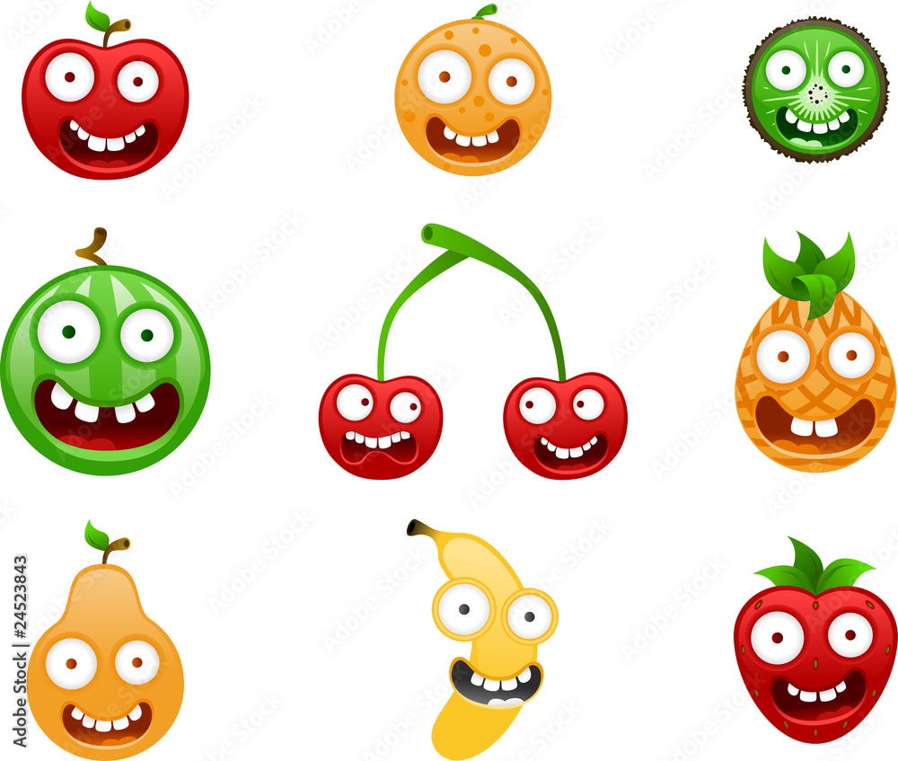 Vector Crazy Fruits Vector Crazy Fruits