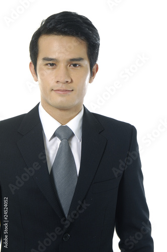 Close up portrait asian young businessman