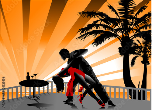 tango on the beach