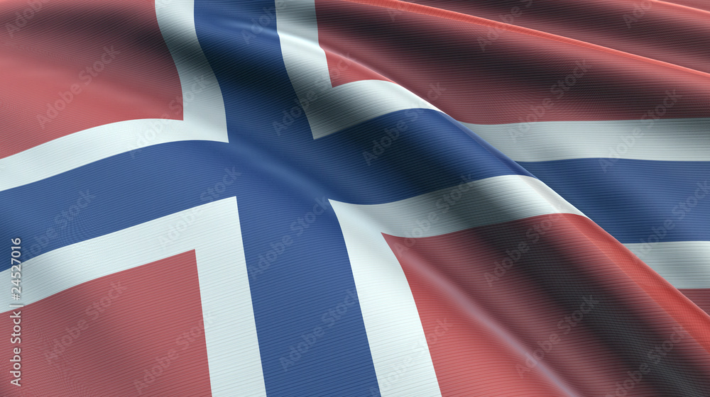 Fototapeta premium Flagge Norwegen