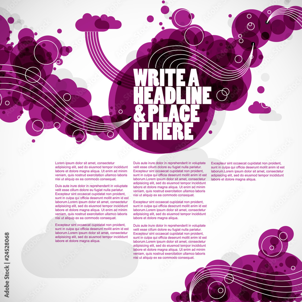 Naklejka premium creative graphic elements - magazine layout