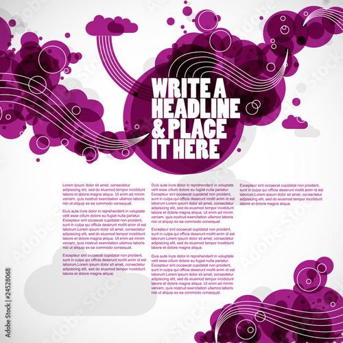 creative graphic elements - magazine layout