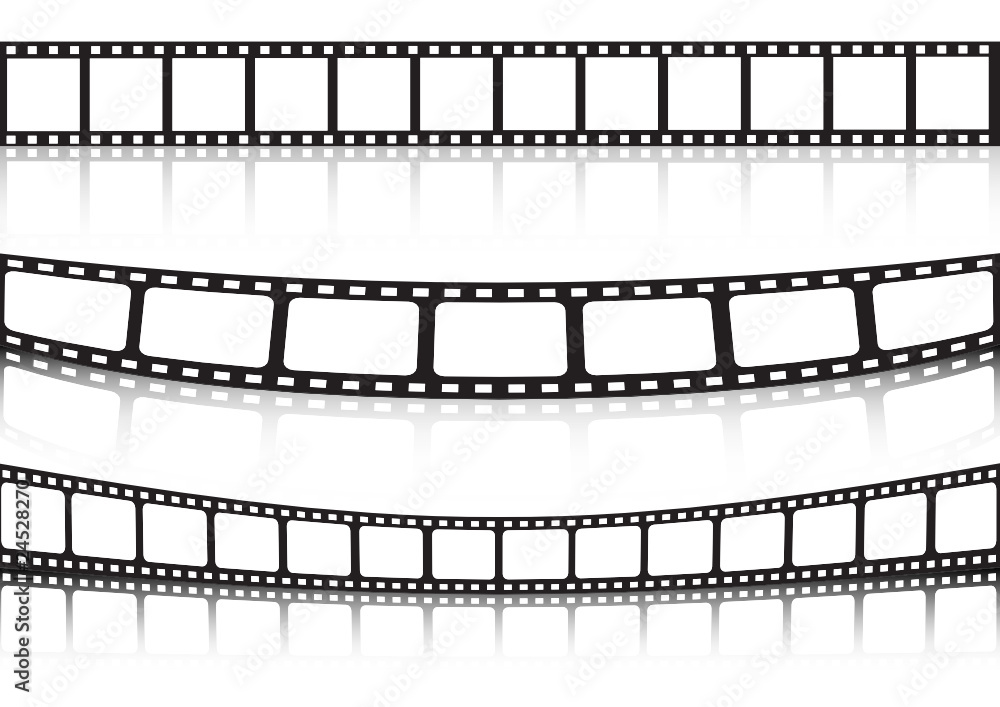 Fototapeta premium Film strip background collection