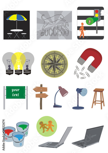 Vector collection of various objects