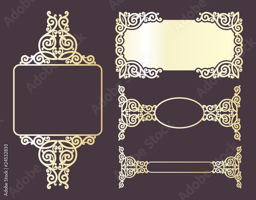 Golden ornamental swirl