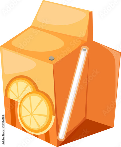 Orange juice box