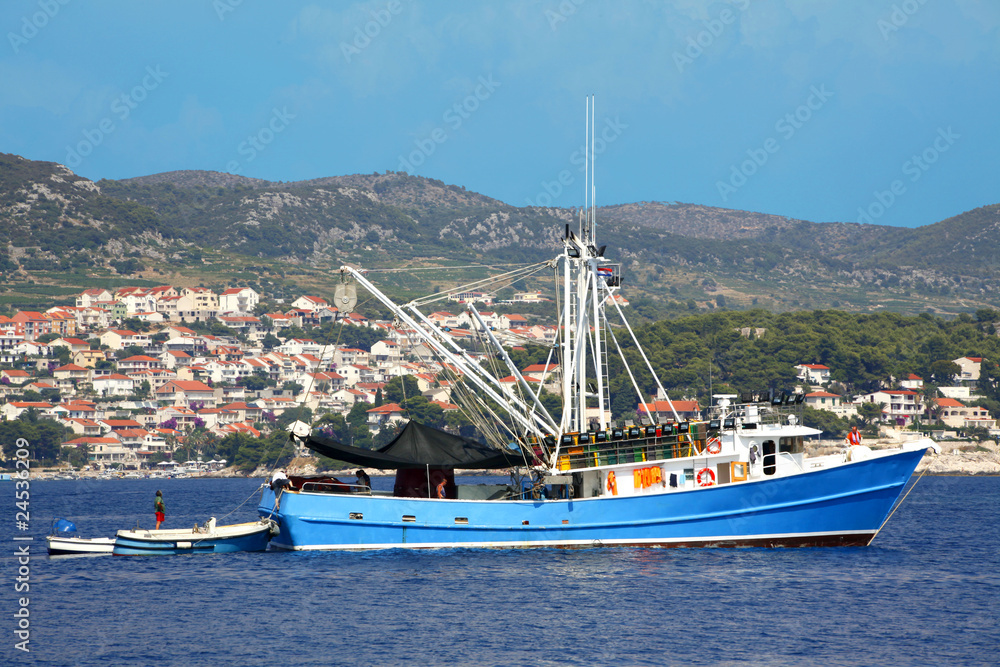 Naklejka premium Pêche à Hvar
