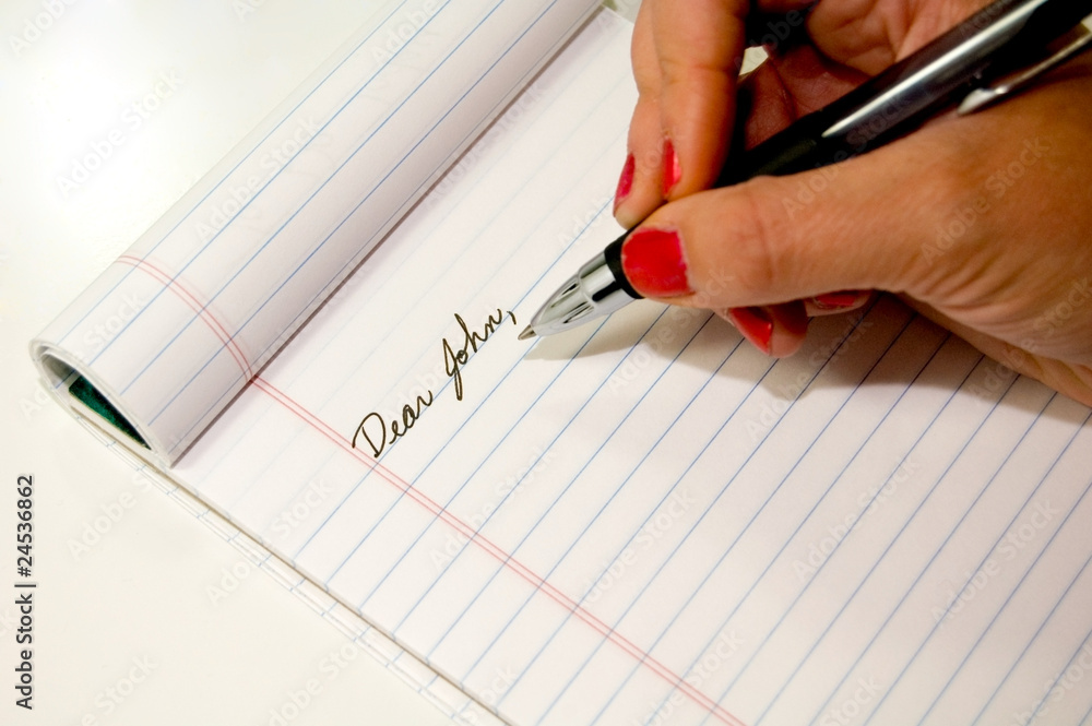 Naklejka premium Dear John Note