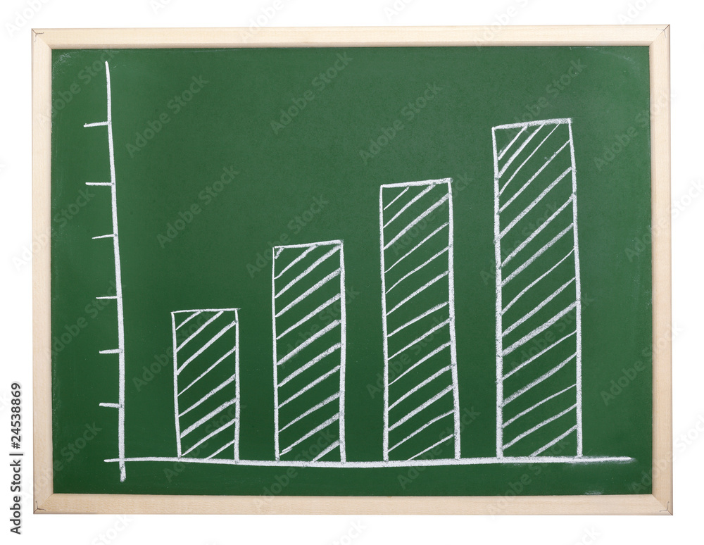 finance business graph on chalkboard economy finance business graph on chalkboard economy