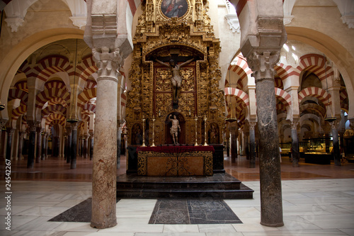 Retablo cristiano en la Mezquita de Córdoba photo