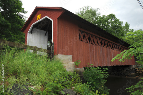 covered bridge red Vermont