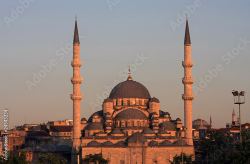 A view of Eminonu Mosque in istanbul, Turkey