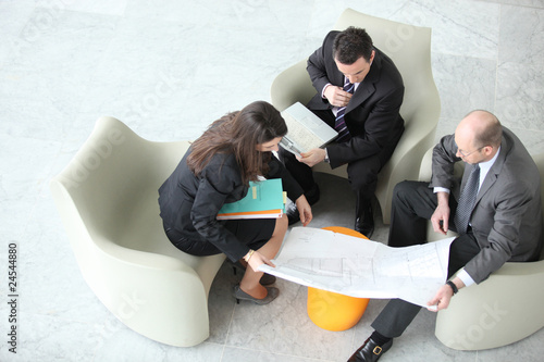 Commerciaux en rendez-vous professionnel