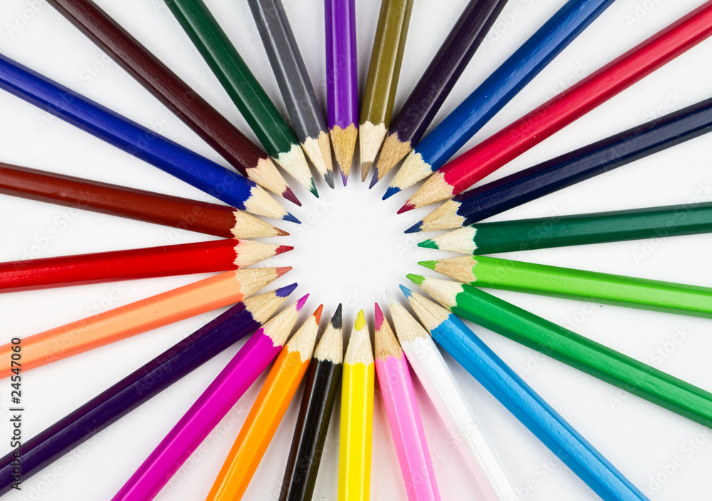 Background of colored pencils Background of colored pencils