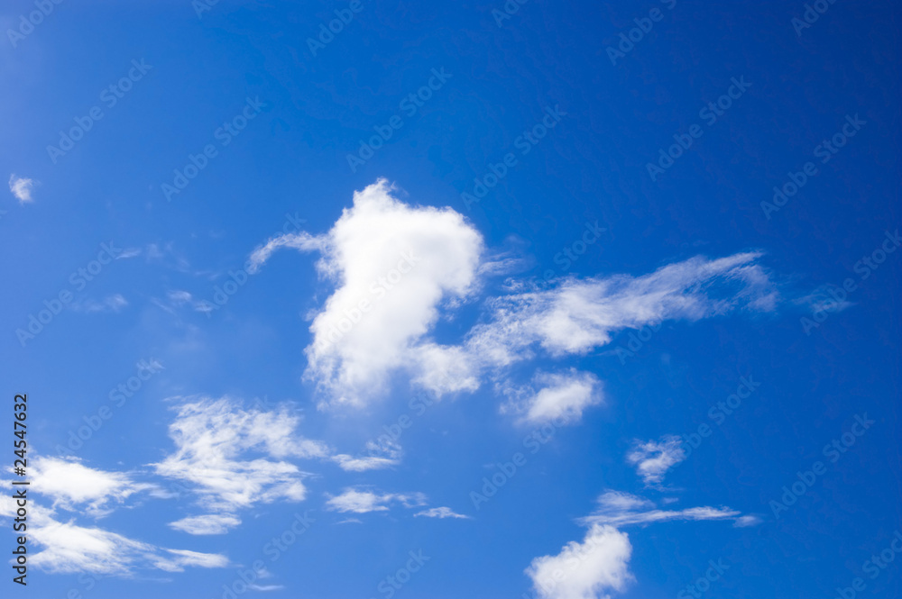 Clouds in the sky on a sunny day Clouds in the sky on a sunny day