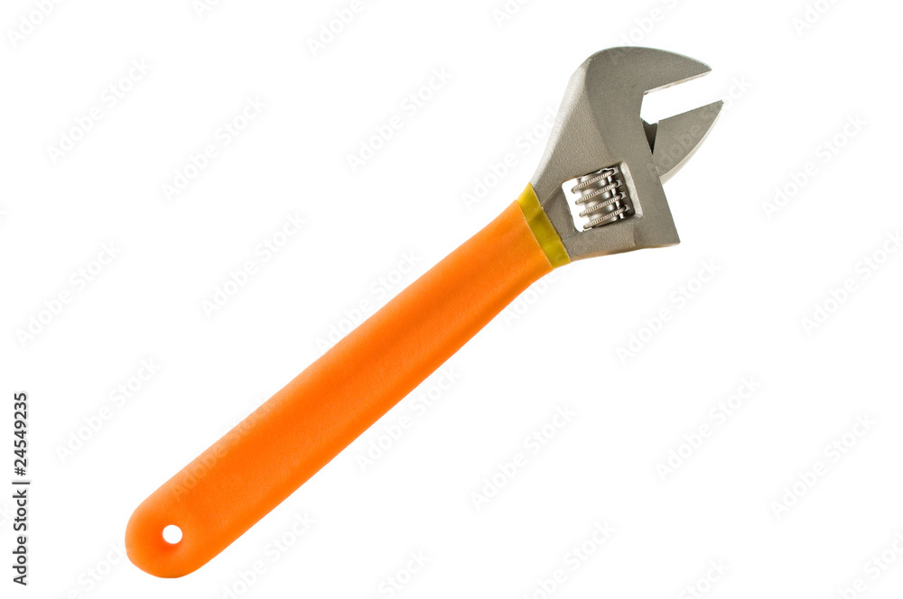 Adjustable spanner. Adjustable spanner.