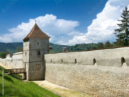 Brasov fortification tower, Transylvania, Romania photo