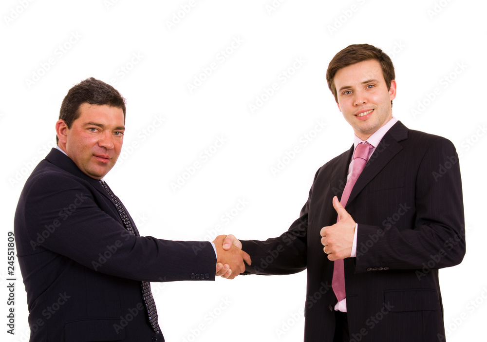 Business team hand shake at the office Business team hand shake at the office
