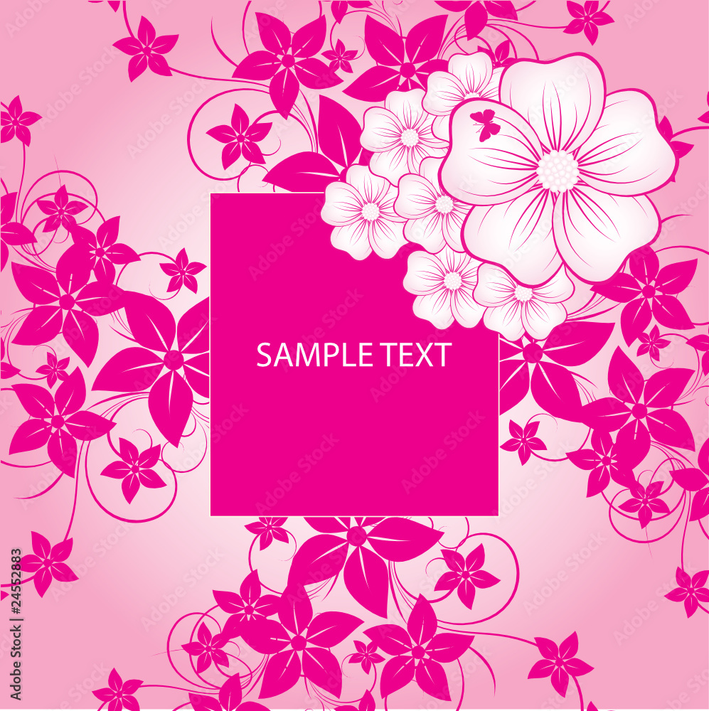 Abstract flowers background with place for your text Abstract flowers background with place for your text