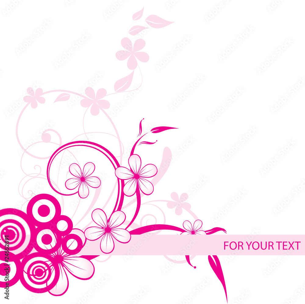 Abstract flowers background with place for your text Abstract flowers background with place for your text