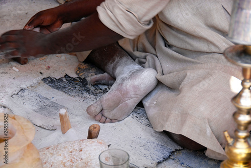 Fotografie Worker in alabaster factory, Egypt