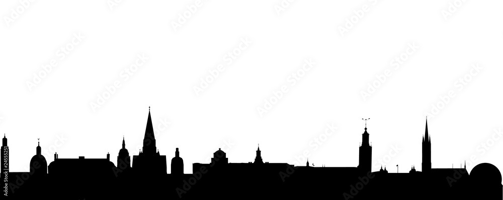 Naklejka premium Stockholm Skyline