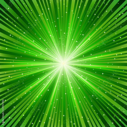 Eps green ray of a star