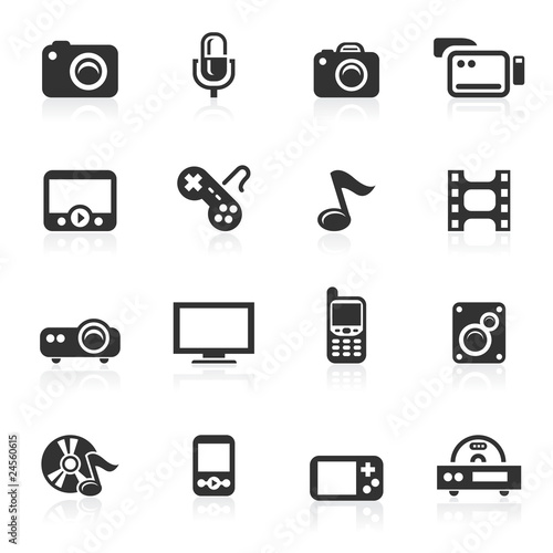 Multimedia Icons - minimo series photo