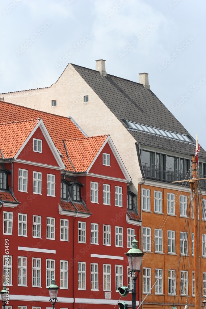Houses at Nyhavn in Copenhagen