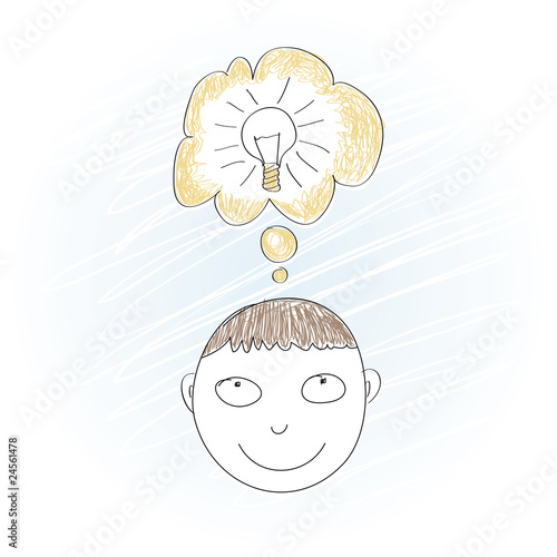 Garçon malin, vecteur