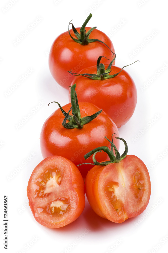 Fototapeta premium Fresh tomato on white
