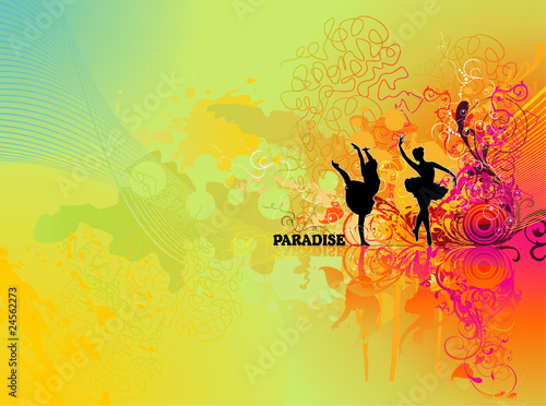 Ballet dancing vector