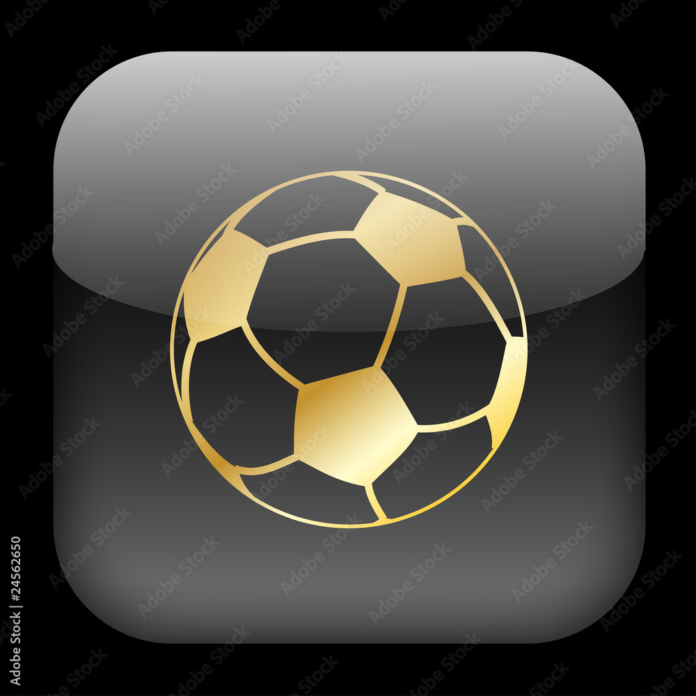 SOCCER Button (football ball world cup sport goal live scores) Stock Illustration Adobe Stock