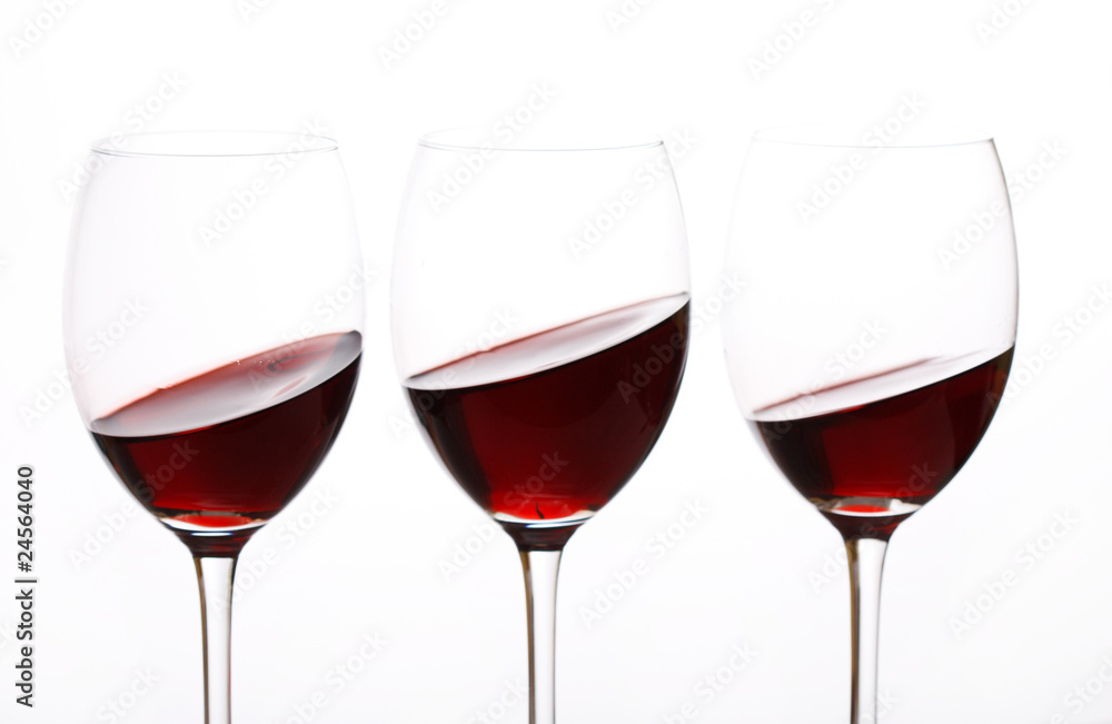 glasses of red wine