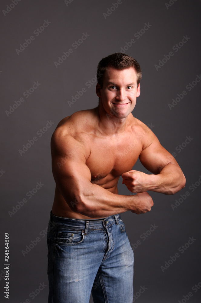 muscular model muscular model