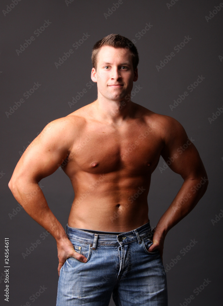 muscular model muscular model